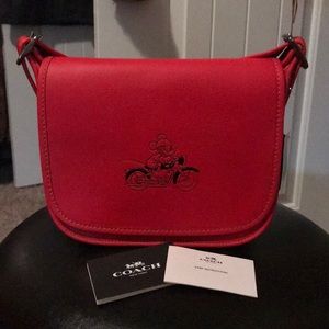 New Coach Disney Mickey Mouse leather purse bag
